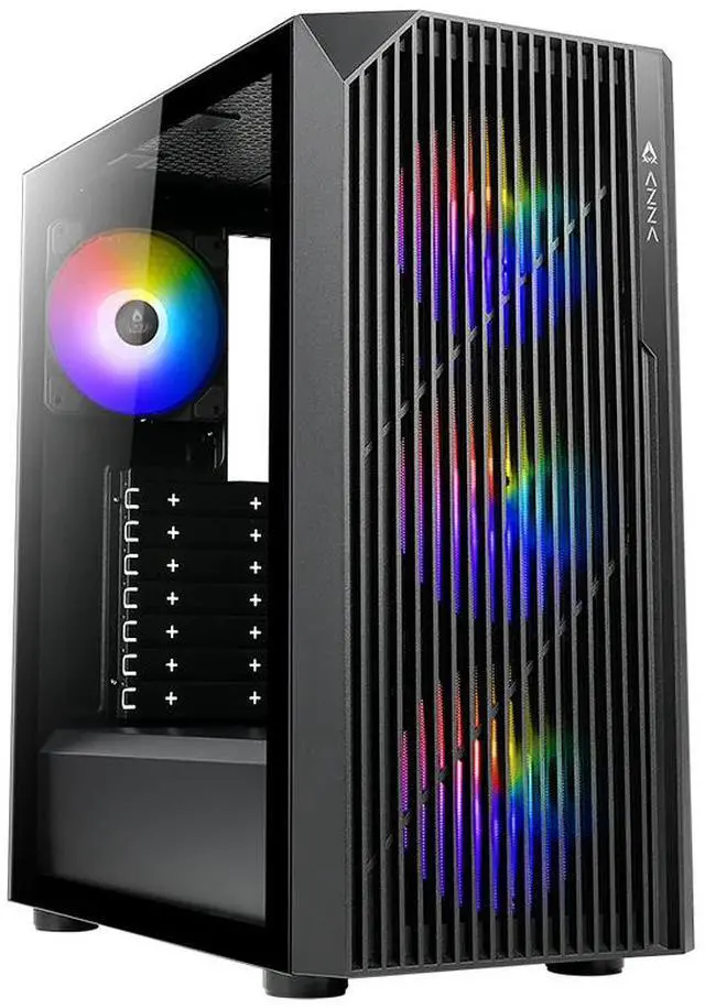 AZZA CASE SOURCE 203A02 ATX MID TOWER ATX  MICRO ATX ITX VIDRIO TEMPLADO  1x USB - Newegg