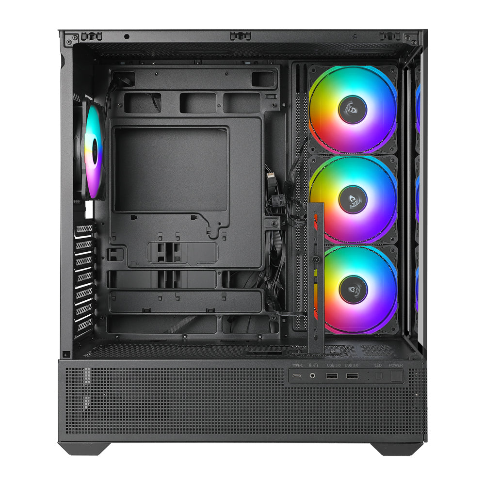 AZZA CASE TIARA 501B ATX MID TOWER ATX MICRO ATX  ITX VIDRIO TEMPLADO  1x USB 3. - AZZA