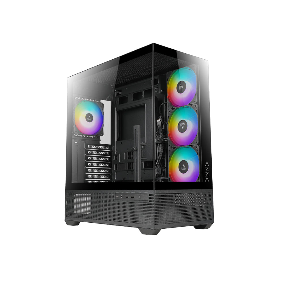 AZZA CASE TIARA 501B ATX MID TOWER ATX MICRO ATX  ITX VIDRIO TEMPLADO  1x USB 3. - AZZA