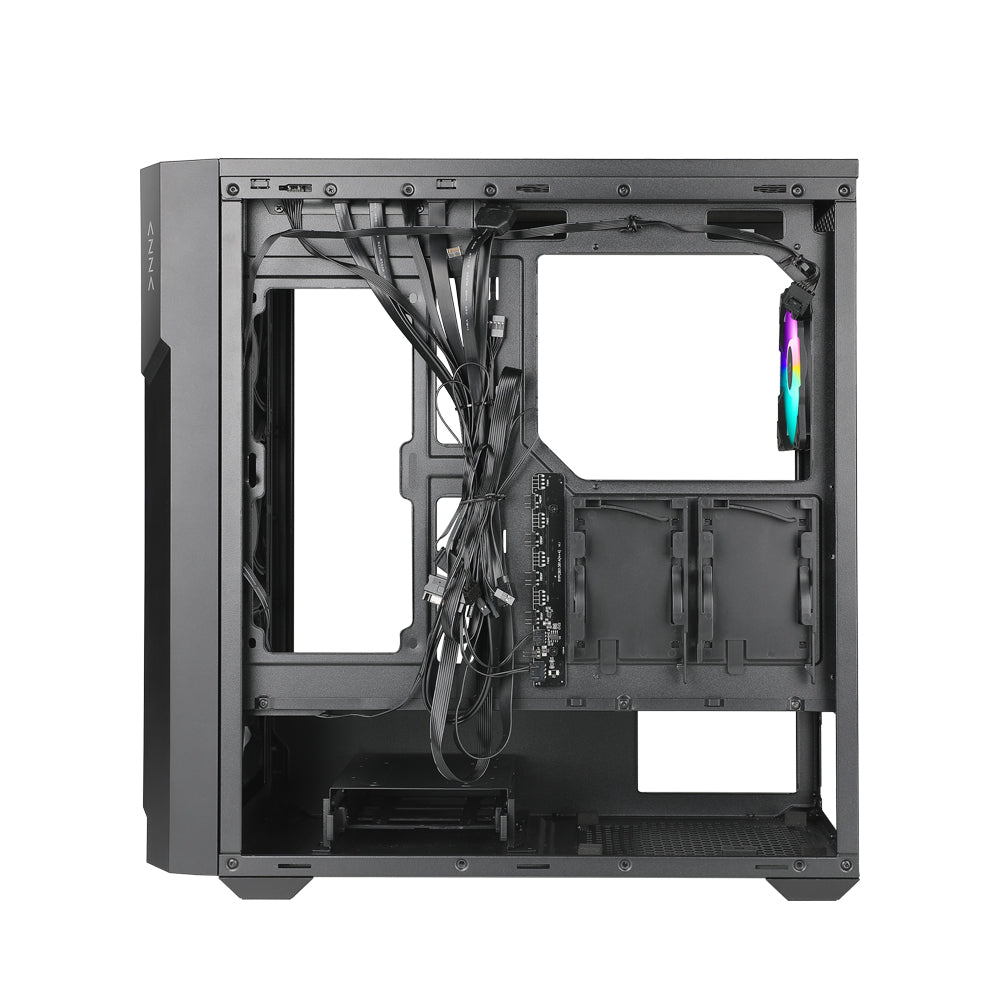 AZZA CASE TORRENT 490 ATX MID TOWER ATX  MICRO ATX  ITX VIDRIO TEMPLADO 2X USB 3 - AZZA