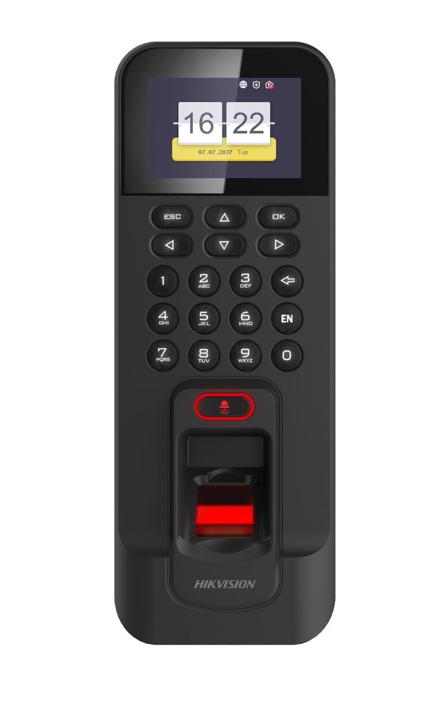 HIKVISION CONTROL BIOMETRICO WIFI  DE ACCESO Y ASISTENCIA LECTURA DE HUELLA Y TA - Hikvision