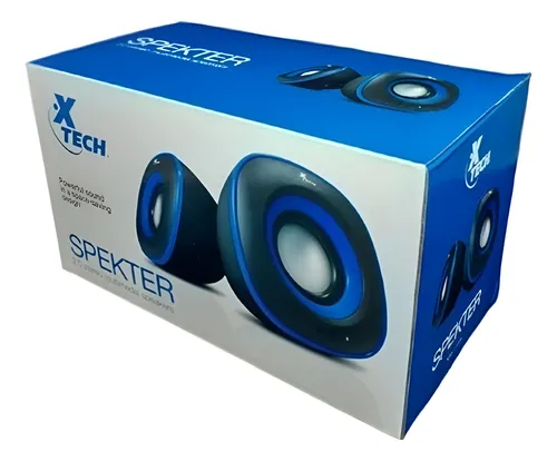 XTECH CORNETAS SPEKTER ALAMBRICAS ESTEREO 2.0 MULTIMEDIA  6W USB 5V NEGRO CON AZ - Mercado Libre - Mercado Libre Venezuela
