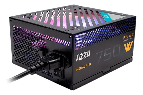 AZZA FUENTE DE PODER 750W 80PLUS BRONZE CERTIFICADA/ ATX NEGRO (PSAZ-750W) - Mercado Libre Uruguay