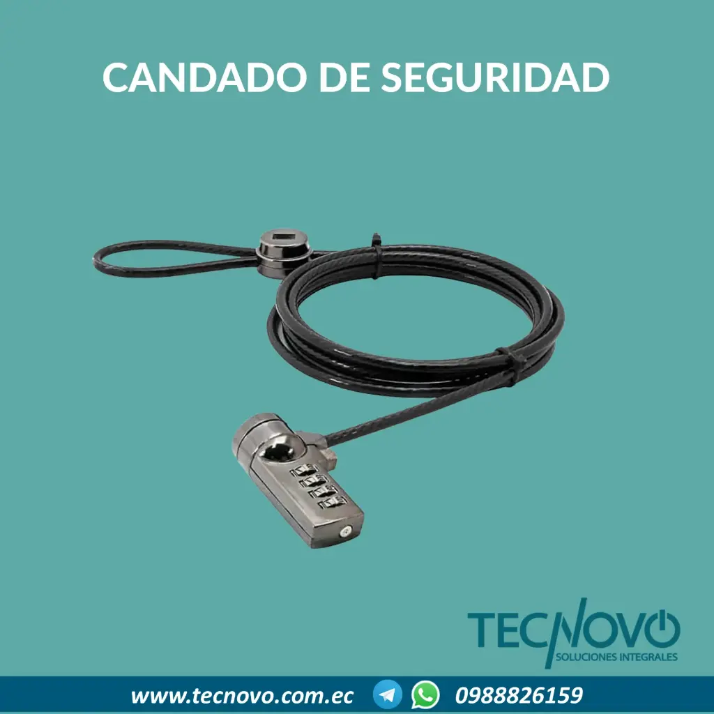 GUAYA SEGURIDAD UNNO TEKNO PARA PORTATIL (KL6005BK) - tecnovo soluciones integrales