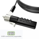 KLIPXTREME GUAYA DE SEGURIDAD CON COMBINACION PARA LAPTOP BARRA KASTANDARD Y BAR - Falabella