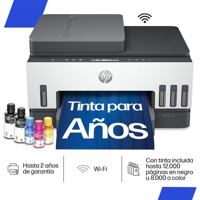 HP IMPRESORA MULTIFUNCIONAL  SMART TANK 750 A COLOR INALAMBRICA - Panafoto