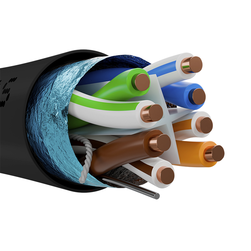 NEXXT BOBINA DE CABLE  F/UTP CAT.6 4 PARES 23 AWG CMX 305M PARA EXTERIORES NEGRO - Nexxtsolutions