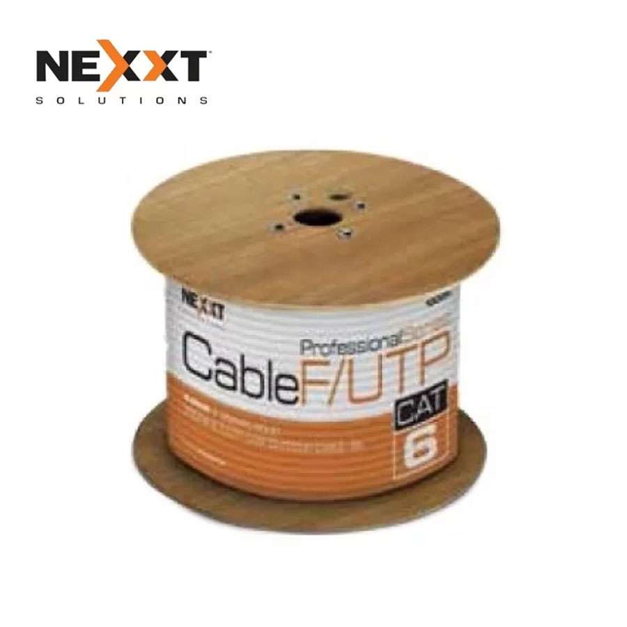 NEXXT BOBINA DE CABLE BLINDADO 1 PAR 305M 18AWG FPLR PVC ROJO (NFC-18FRR) - TECNIT