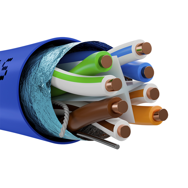 NEXXT BOBINA DE CABLE ENTERPRISE U/UTP CAT.6A 4 PARES 23AWG CMR AZUL 100% COBRE  - Nexxtsolutions