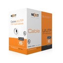 NEXXT BOBINA DE CABLE UTP CAT.6 PARA VELOCIDADES GIGA 4 PARES 24AWG CM 305M/1000 - Convermatix