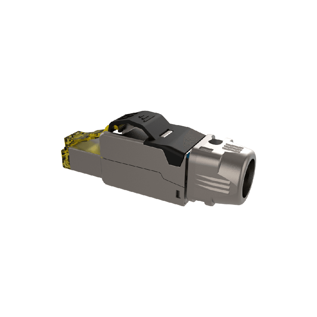 NEXXT CONECTOR MODULAR BLINDADO CAT.6A  RJ45 10000MBPS (NXM-STS00) - PCMATPLUS.com