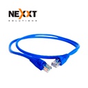NEXXT PATCH CORD  UTP CAT.6  MULTIFILAR 24AWG 10FT CM AZUL (AB361NXT24) - TECNIT