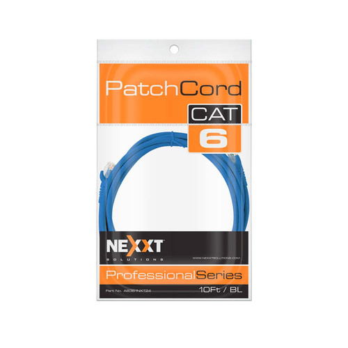 NEXXT PATCH CORD UTP CAT.6 MULTIFILAR 24AWG 10FT CM GRIS (AB361NXT23) - www.cheungscenter.com