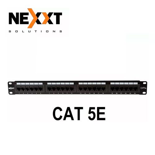 NEXXT PATCH PANEL PARA RACK CAT.5E 24 PUERTOS (AW190NXT06) - Ecuacomp