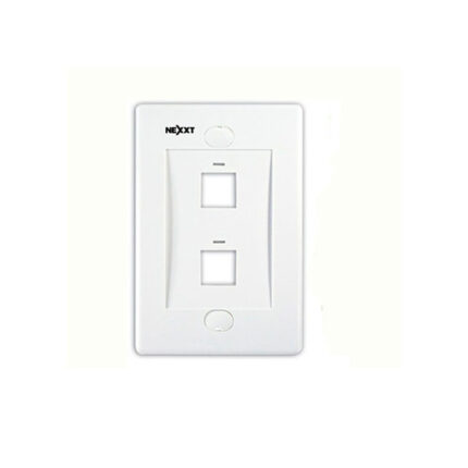 NEXXT PLACA DE PARED PARA CONECTORES KEYSTON 1 PTO WH - Bullone Store