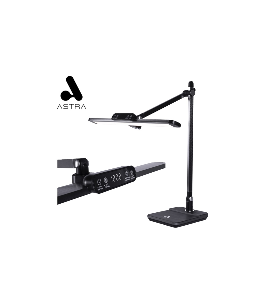 ASTRA LAMPARA LED DE ESCRITORIO ALAMBRICA CON RELOJ DIGITAL - Electronica.com.ve