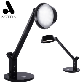 ASTRA LAMPARA LED DE ESCRITORIO ALAMBRICA CON RELOJ DIGITAL - Electronica.com.ve
