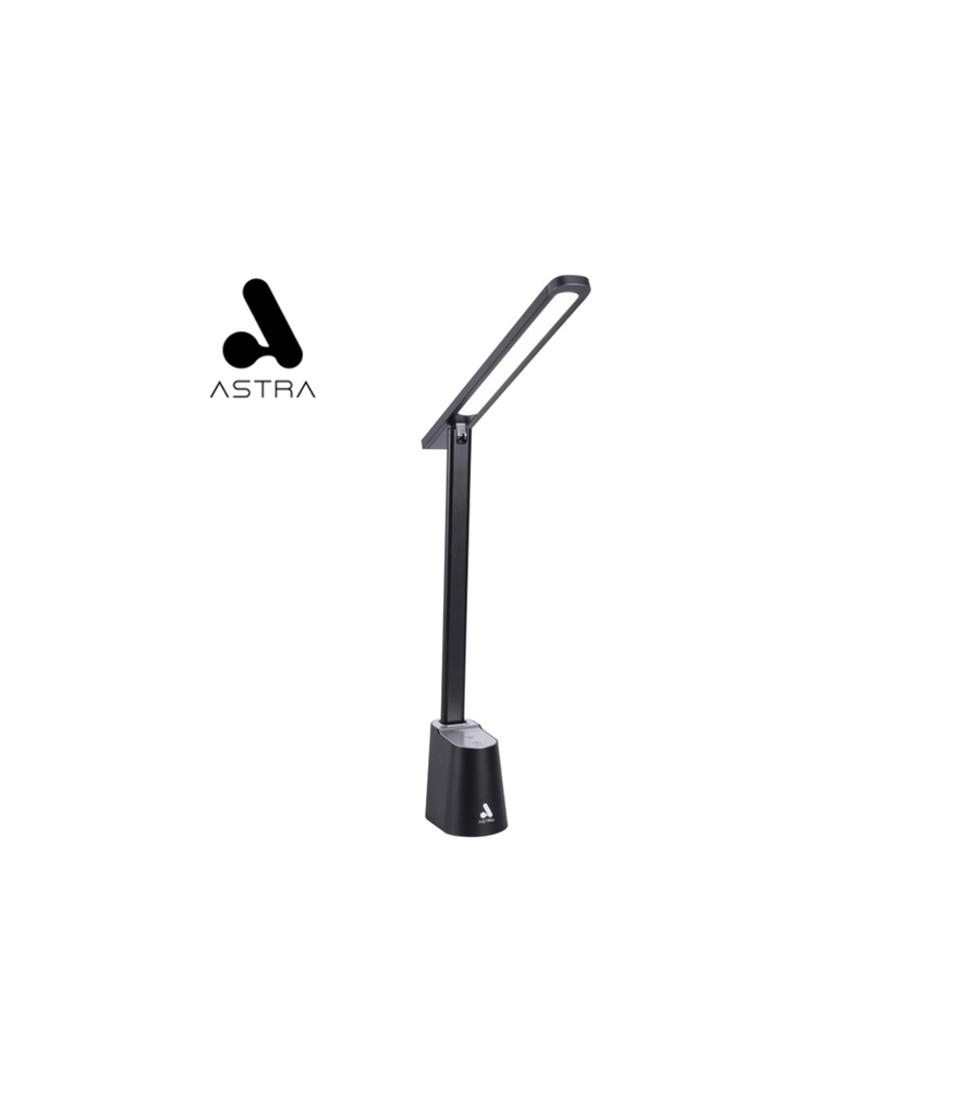 ASTRA LAMPARA LED DE ESCRITORIO RECARGABLE AJUSTABLE NEGRA - Electronica.com.ve