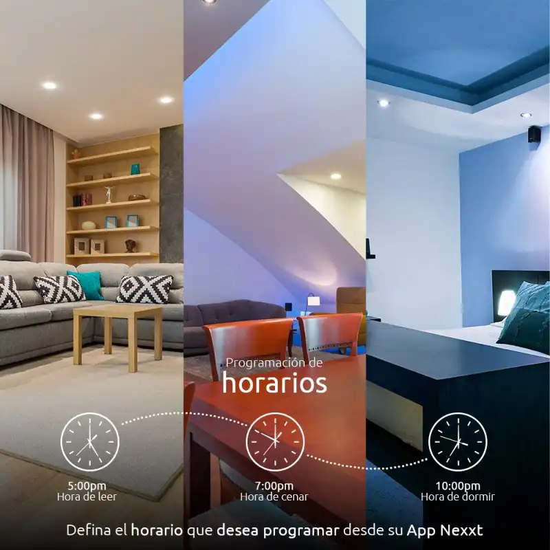 NEXXT LAMPARA DE TECHO INTELIGENTE WIFI LUZ BLANCA Y ANILLO RGB  (NHB-C810) - Pc Actual