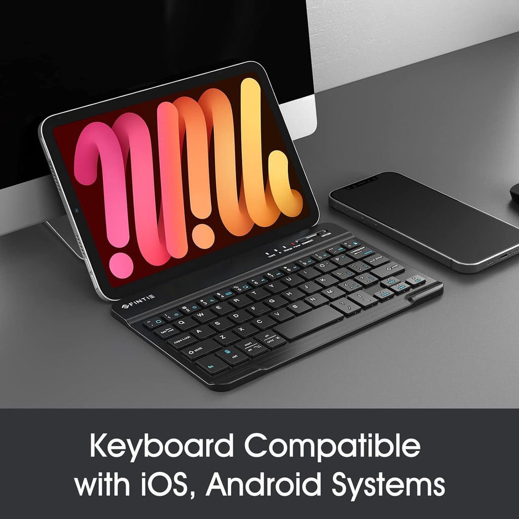 FINTIE TECLADO BLUETOOTH Y  ESTUCHE PARA IPAD Y SAMSUNG GALAXY BOOK - Fintie