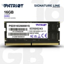 PATRIOT MEMORIA 16GB DDR5 SODIMM MODULO 5600 MT/s - gITec Online Shop