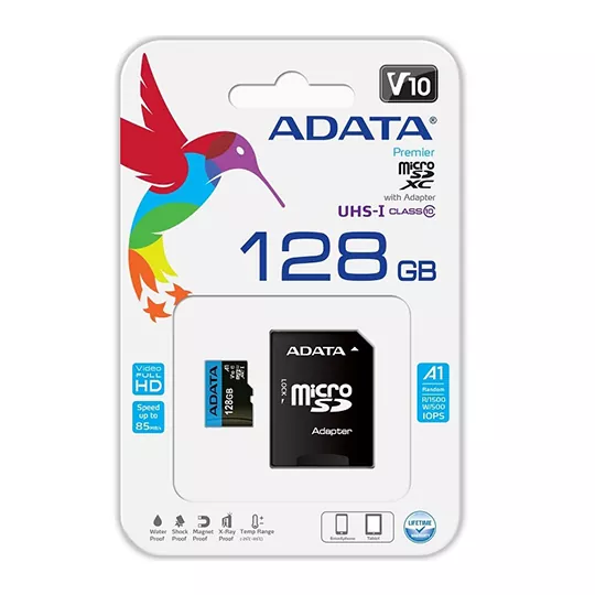ADATA MEMORIA MICRO SDXC UHS-I CLASS10 128GB 100/25 MB/s - Pedidos.com
