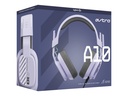 LOGITECH AUDIFONOS ASTRO A10 GEN 2 ALAMBRICO GAMING CON MICROFONO HQ RGB / LIGHTSPEED  LILA Y GRIS - PC Connection