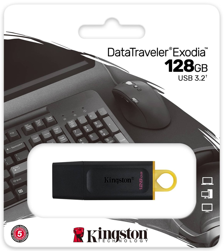 KINGSTON PENDRIVE 128GB DATA TRAVELER EXODIA USB 3.2 (DTX/128GB) - Abt Electronics