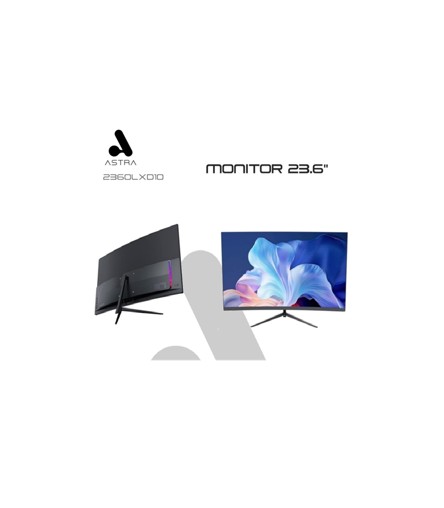 ASTRA MONITOR 23.6" GAMING CURVO HDMI DP AUD DC RGB 165Hz 1920 X 1080 1MS FREE F - Electronica.com.ve