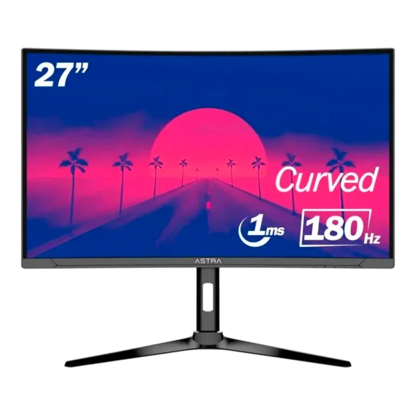 ASTRA MONITOR 27" GAMING CURVO HDMI DP AUD OUT SPK DC 180HZ 1920 X 1080P 1MS FRE - 212 Global
