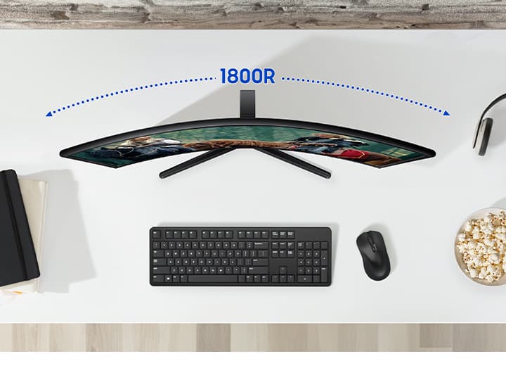 SAMSUNG MONITOR ESSENTIAL 24" FHD CURVED 100Hz - Samsung