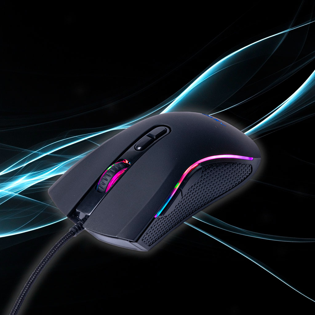 ASTRA MOUSE GAMING RGB ALAMBRICO USB 7 BOTONES DPI 7200 NEGRO - Astratechve