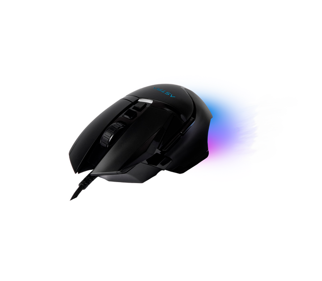 ASTRA MOUSE GAMING RGB ALAMBRICO USB 8 BOTONES DPI 12800 NEGRO - Titaniccenter.com