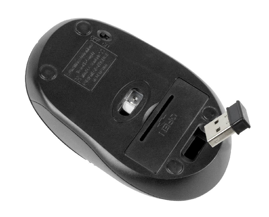 KLIPXTREME MOUSE OPTICO 1600DPI 3D INALAMBRICO 6 BOTONES ROJO (KMW-330RD) - Riaz Computer