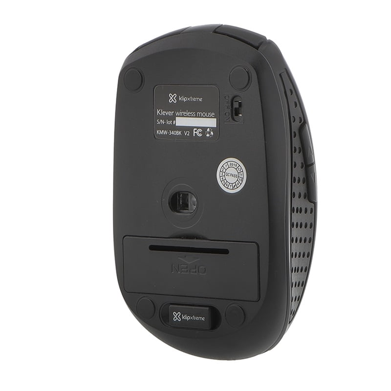 KLIPXTREME MOUSE OPTICO INALAMBRICO KLEVER  6  BOTONES ERGONOMICO 2.4 GHZ 1600 p - Convermatix