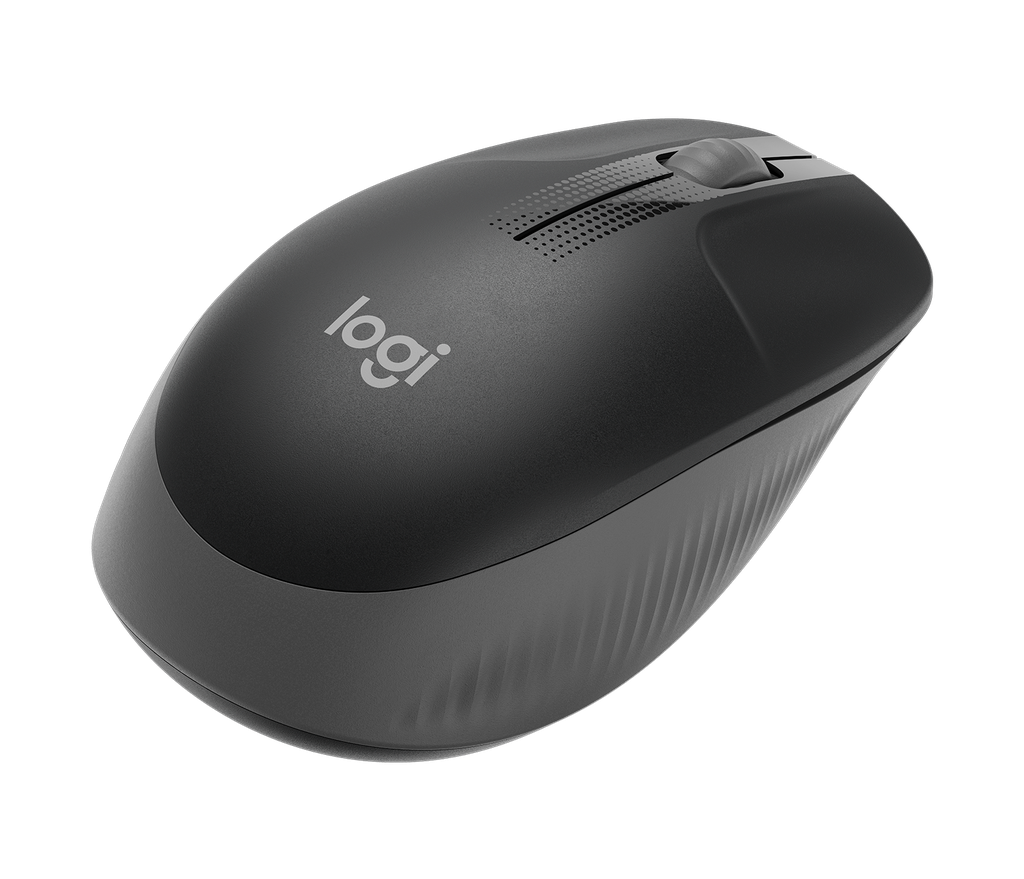 LOGITECH MOUSE INALAMBRICO M190 OPTICO 3 BOTONES AZUL GRANDE PARA MANO COMPLETA - Logitech