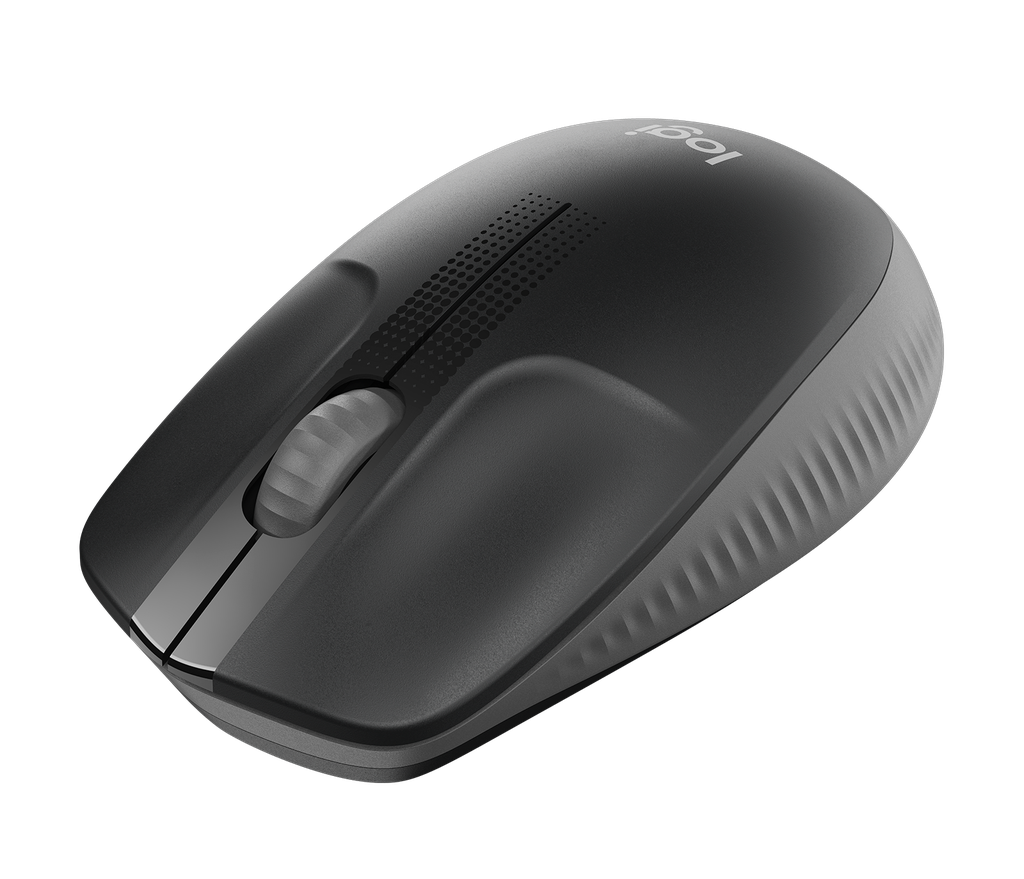 LOGITECH MOUSE INALAMBRICO M190 OPTICO 3 BOTONES NEGRO GRANDE (910-005902) - Logitech