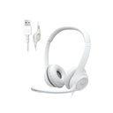 LOGITECH AUDIFONOS H390 ALAMBRICOS CON MICROFONO BLANCO - Amazon.com