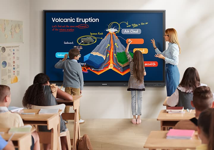 SAMSUNG PANTALLA INTERACTIVA 65" WA65F  WAD USB-C - Samsung