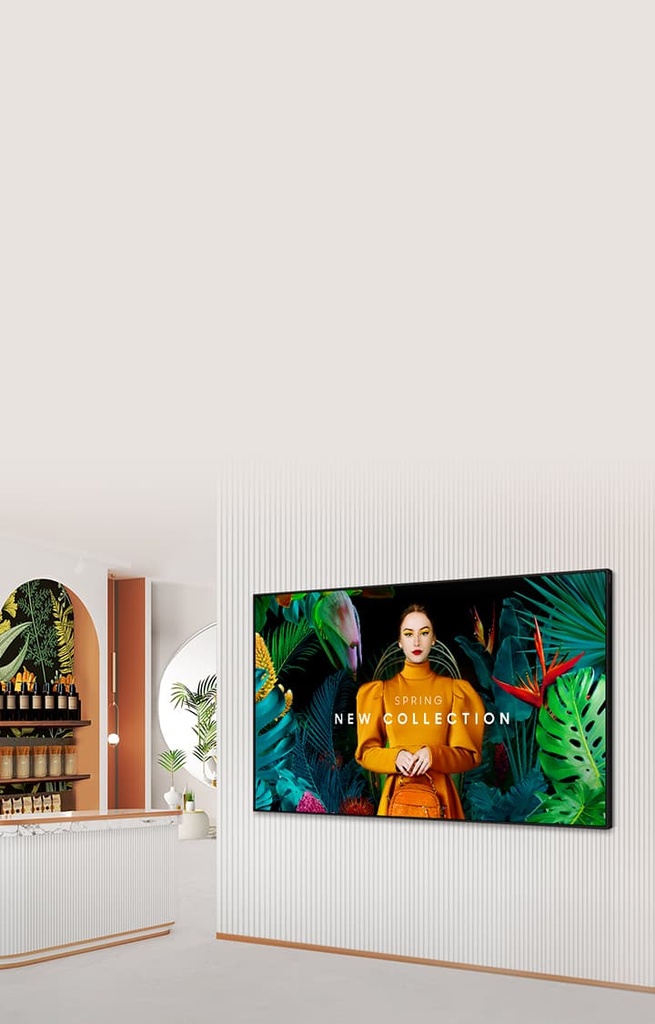 SAMSUNG PANTALLA SEÑALIZACION COMERCIAL QBC SERIES 4K 65" UHD CRYSTAL - Samsung
