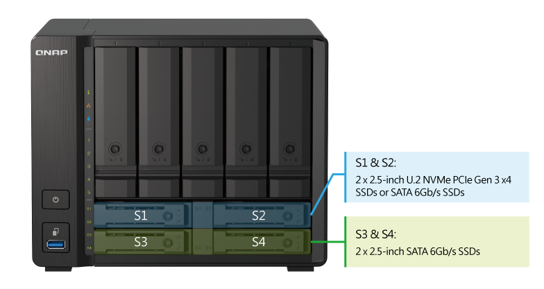 QNAP NAS SERVIDOR 9 BAHIAS RYZEN V1500B 4C/8T 32G DDR4 RAM - QNAP