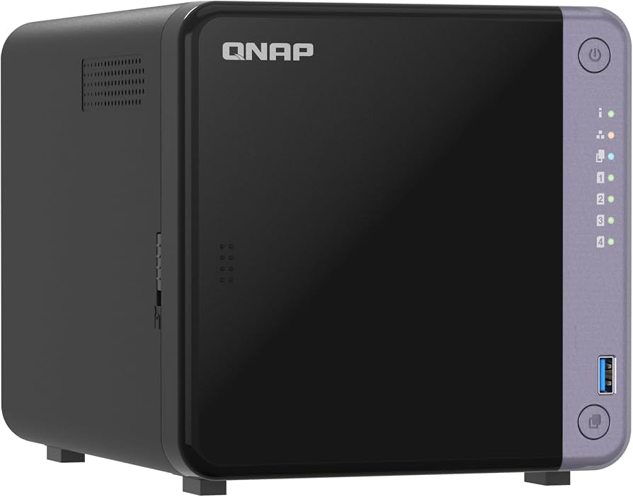 QNAP TS-432X3 4BAY NAS W/HWPERP ENCRYPT 4CORE 1.7GHZ 4GB RAM 1X10GB - Amazon.com
