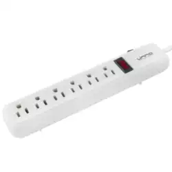 ASTRA REGLETA PROTECTOR DE SOBRETENSIONES CON INTERRUPTOR DE LUZ 5 SALIDAS 5-15R - Pc Actual