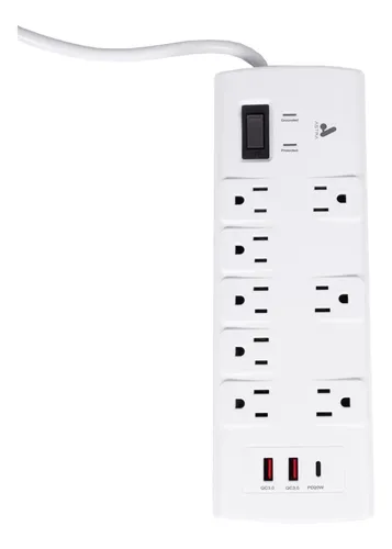 ASTRA REGLETA PROTECTOR DE SOBRETENSIONES CON INTERRUPTOR DE LUZ 8 SALIDAS 5-15R - Mercado Libre - Mercado Libre Venezuela