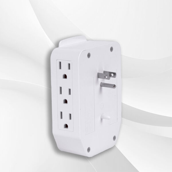 ASTRA TOMA CORRIENTE PROTECTOR DE SOBRETENSIONES CON SENSOR DE LUZ 6 SALIDAS 5-1 - Astratechve