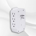 ASTRA TOMA CORRIENTE PROTECTOR DE SOBRETENSIONES CON SENSOR DE LUZ 6 SALIDAS 5-1 - Astratechve