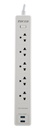 FORZA PROTECTOR CONTRA SOBRETENSIONES 1200J/1540W,120V-240V 5 SALIDAS  (FSP-512U - Pana Compu