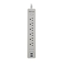 FORZA PROTECTOR CONTRA SOBRETENSIONES 1625W/500J 120V-240V 4 SALIDAS 1-USBA 1-US - Kemik