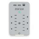 FORZA PROTECTOR CONTRA SOBRETENSIONES DE PARED 110V 3 SALIDAS FWT-331USBC (FWT-3 - Intelaf