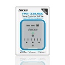 FORZA PROTECTOR CONTRA SOBRETENSIONES DE PARED 110V 6 SALIDAS FWT-631USBC (FWT-6 - Pacifiko.com